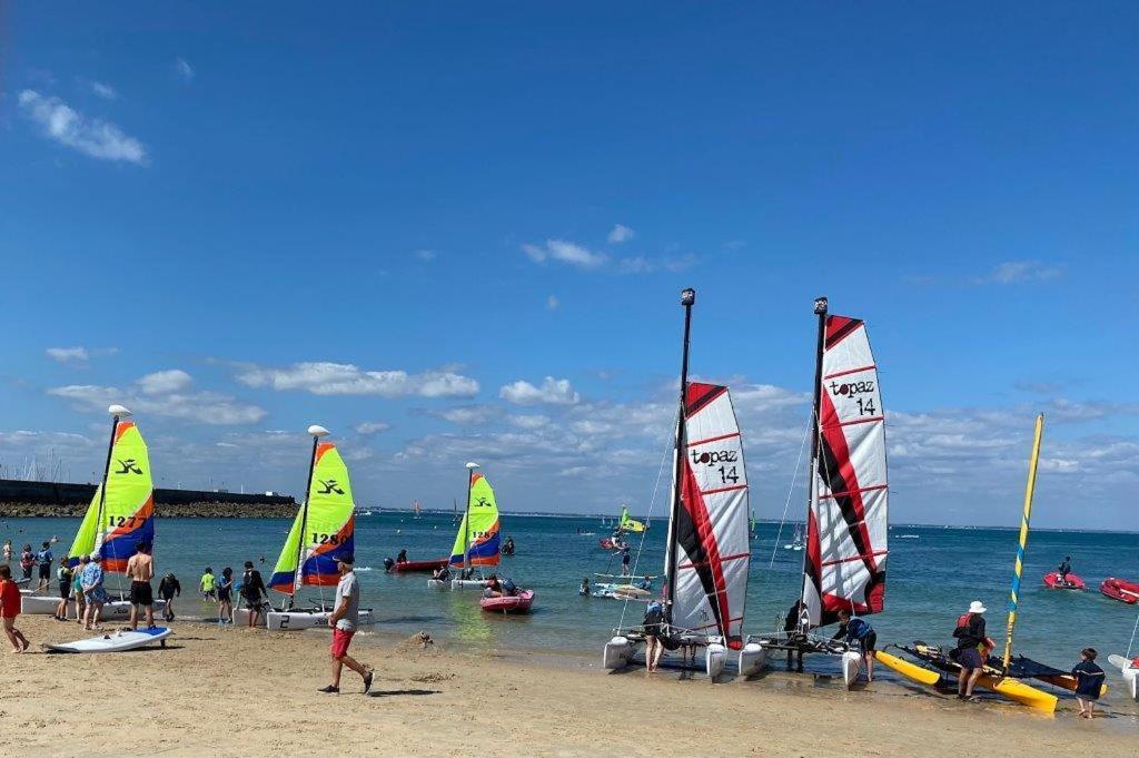 Ker Mamette Bel Appartement En Bord De Mer กีเบอรง ภายนอก รูปภาพ