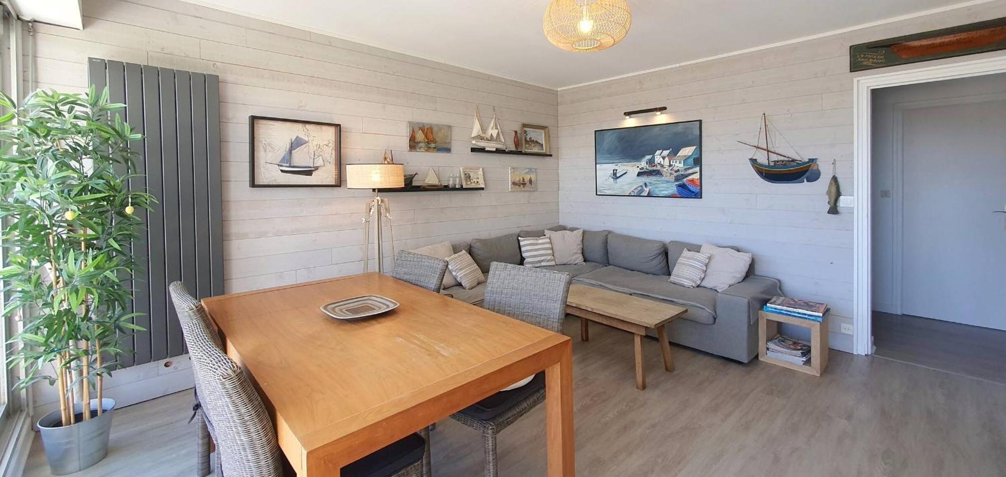 Ker Mamette Bel Appartement En Bord De Mer กีเบอรง ภายนอก รูปภาพ